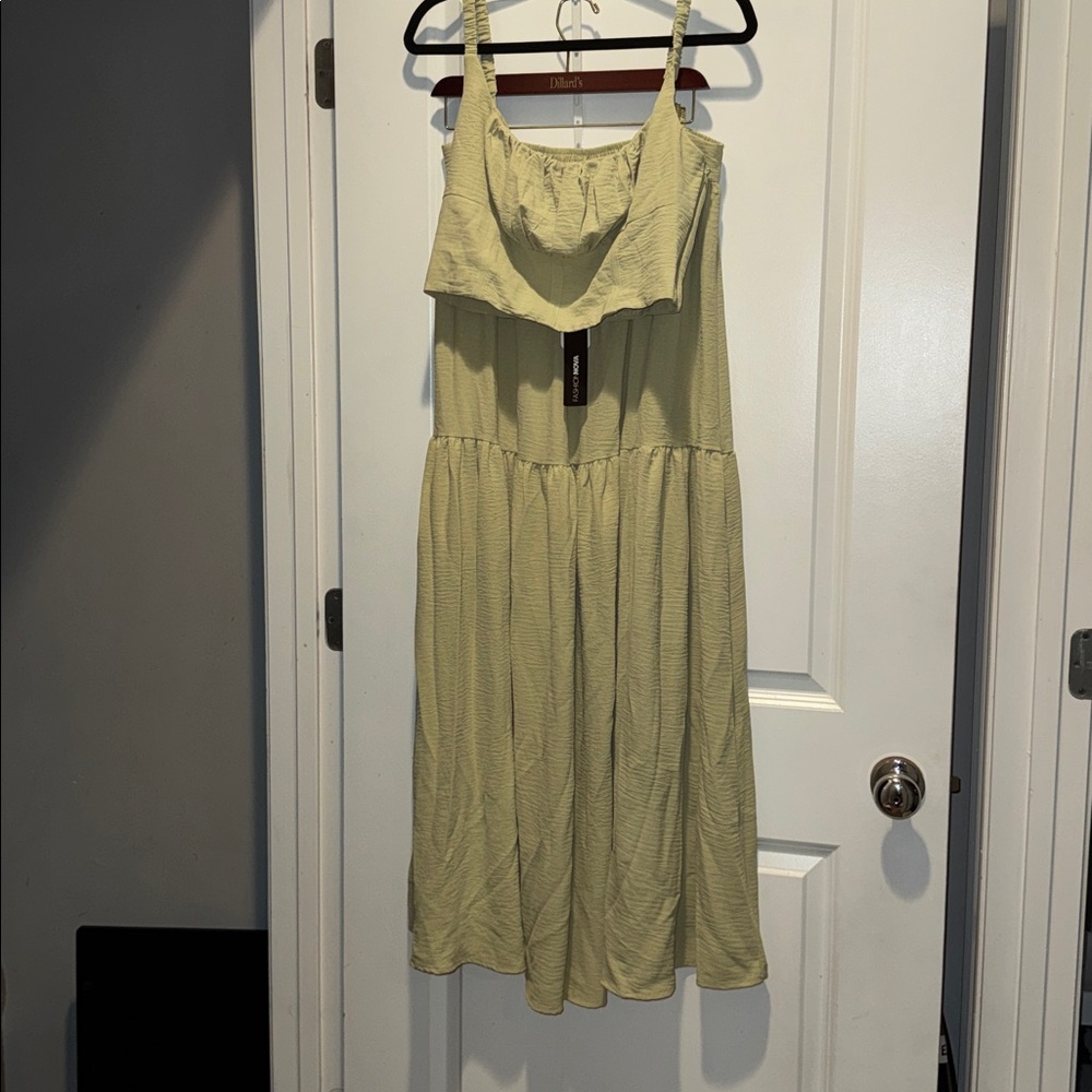 Sage Green Maxi Skirt Set